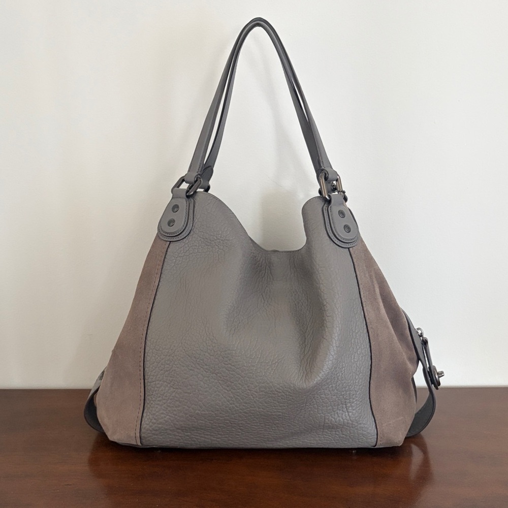 Coach Edie 42 Mixed Media Shoulder Bag